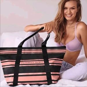 🆕 Victoria Secret Zip Tote Sparkle Travel Bag